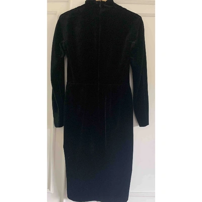 Pre-owned Tom Ford Velvet Mid-length Dress In Black