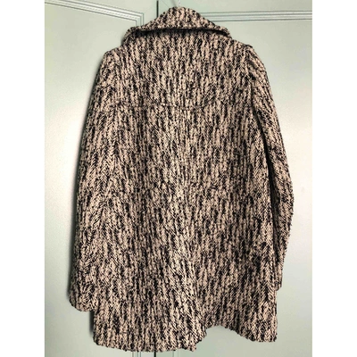 Pre-owned Carven Wool Coat In Grey