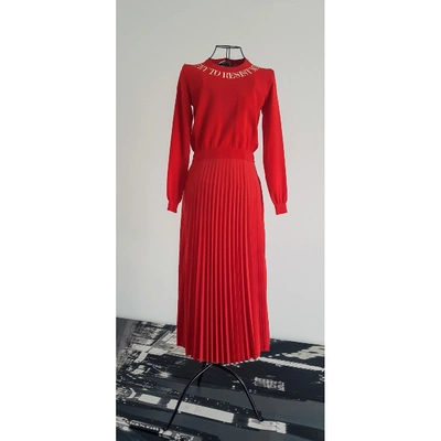 Pre-owned Aniye By Mid-length Skirt In Red