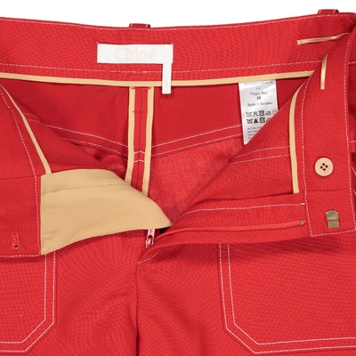 Pre-owned Chloé Large Pants In Red