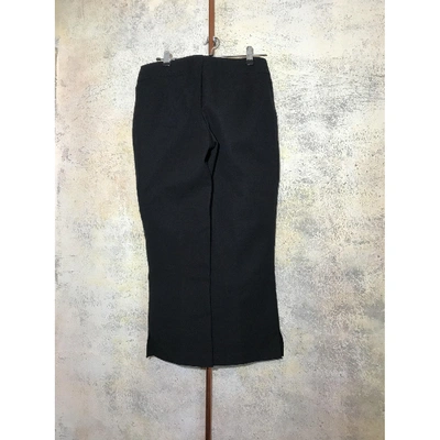 Pre-owned Escada Trousers In Black