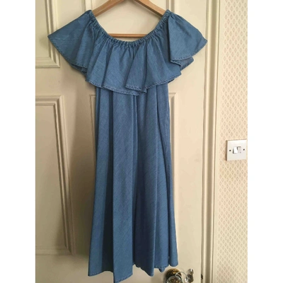 Pre-owned Alexa Chung Mini Dress In Blue