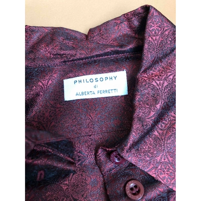 Pre-owned Philosophy Di Alberta Ferretti Knitwear In Burgundy