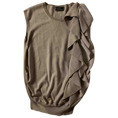 Pre-owned Lanvin Grey Wool  Top