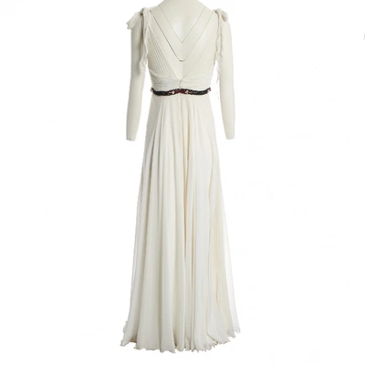 Pre-owned Jenny Packham Maxi Dress In White