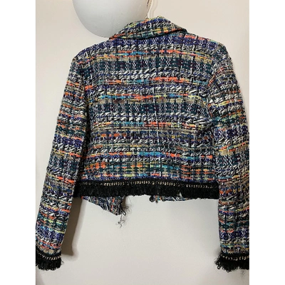 Pre-owned Milly Tweed Jacket In Multicolour