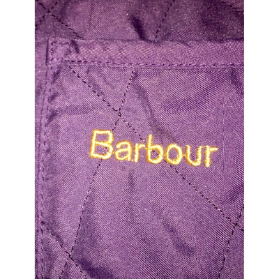 Pre-owned Barbour Short Vest In Purple