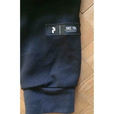 Pre-owned Peak Performance Black Cotton Trousers