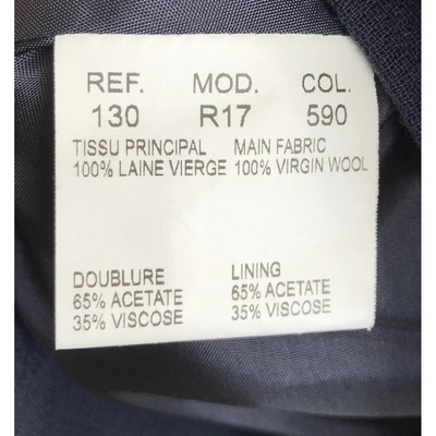 Pre-owned Carven Navy Wool Dress
