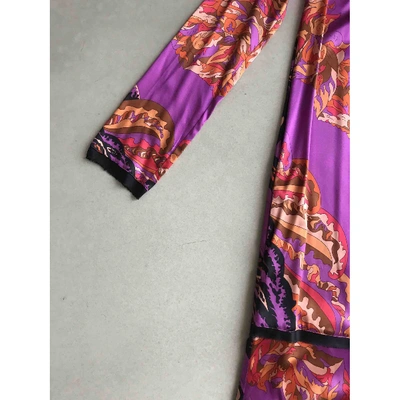 Pre-owned Emilio Pucci Silk Mid-length Dress In Purple