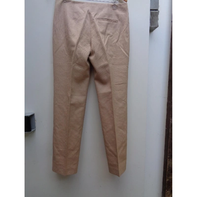 Pre-owned Alexander Mcqueen Beige Cotton Trousers