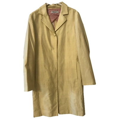 Pre-owned Emilio Pucci Coat In Yellow