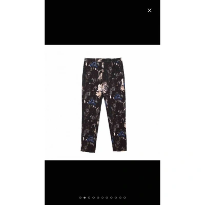 Pre-owned Msgm Carot Pants In Black