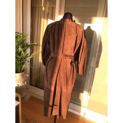 Pre-owned Lanvin Coat In Brown