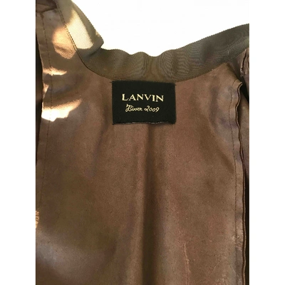 Pre-owned Lanvin Coat In Brown