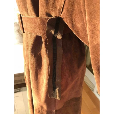 Pre-owned Lanvin Coat In Brown