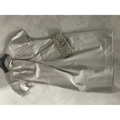 Pre-owned Burberry Mini Dress In Silver