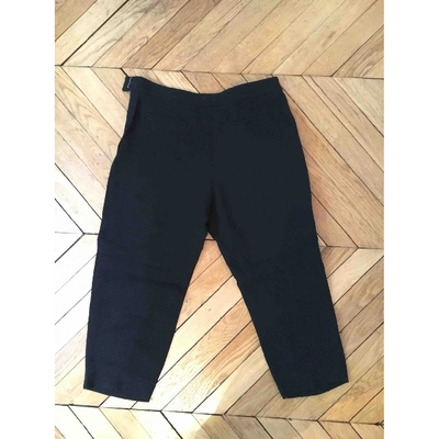 Pre-owned Chloé Trousers In Black