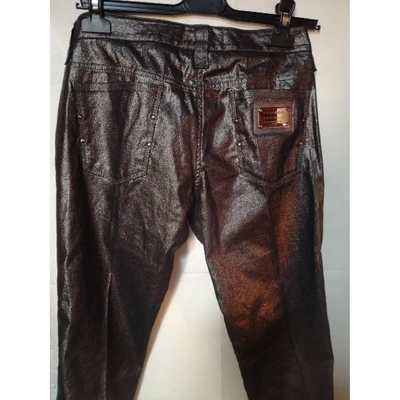 Pre-owned Dolce & Gabbana Straight Jeans In Black