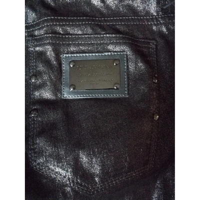 Pre-owned Dolce & Gabbana Straight Jeans In Black