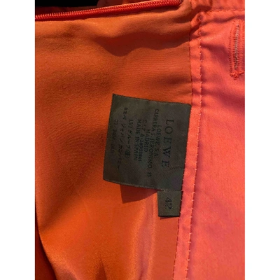 Pre-owned Loewe Skirt Suit In Orange