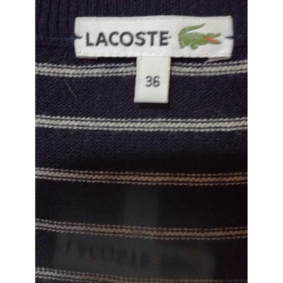 Pre-owned Lacoste Wool Dress In Blue