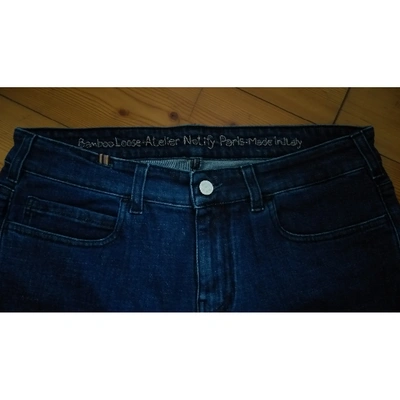 Pre-owned Notify Blue Cotton - Elasthane Jeans