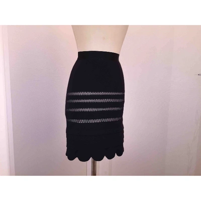 Pre-owned Valentino Skirt In Black