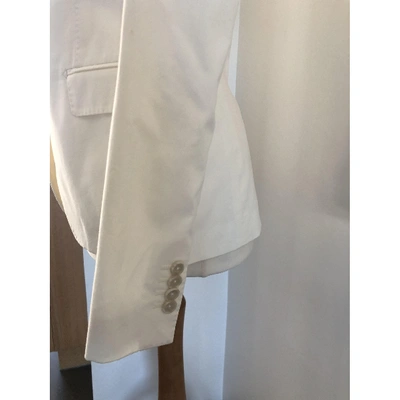 Pre-owned Tagliatore White Cotton Jacket