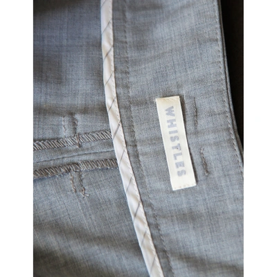 Pre-owned Whistles Trousers In Grey