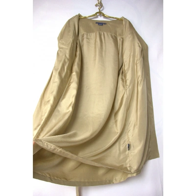 Pre-owned Ralph Lauren Gold Silk Coat