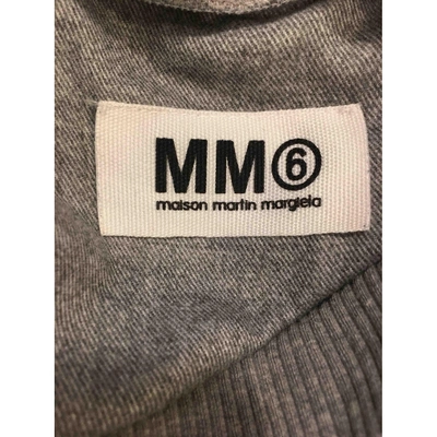 Pre-owned Mm6 Maison Margiela Mini Dress In Grey