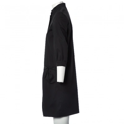 Pre-owned Fendi Trench Coat In Black