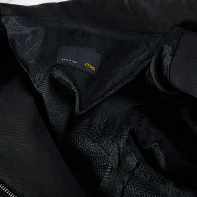 Pre-owned Fendi Trench Coat In Black
