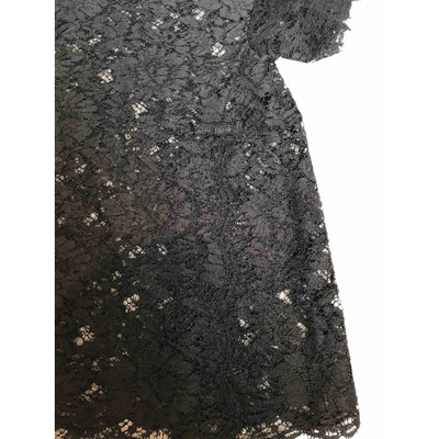 Pre-owned Valentino Black Lace  Top