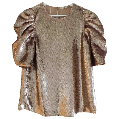 Pre-owned Ulla Johnson Glitter Top In Pink