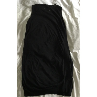 Pre-owned Maison Margiela Mini Dress In Black