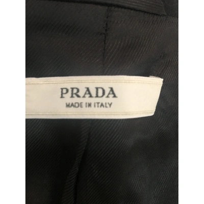 Pre-owned Prada Black Wool Coat