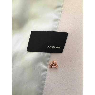 Pre-owned Avelon Wool Coat In Pink