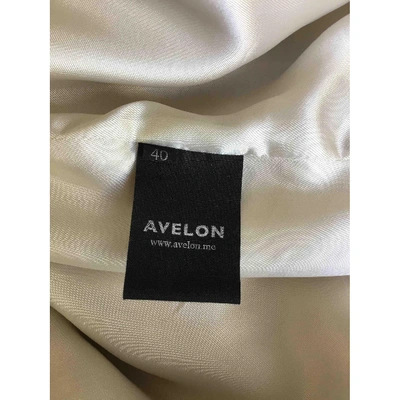 Pre-owned Avelon Wool Coat In Pink