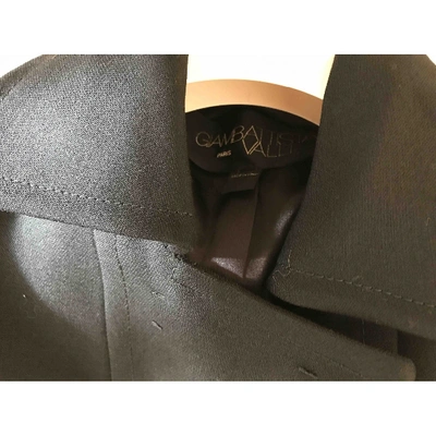 Pre-owned Giambattista Valli Wool Coat In Black