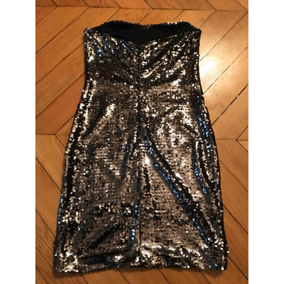 Pre-owned American Retro Silver Glitter Dress