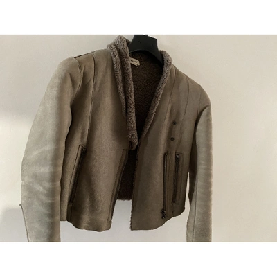 Pre-owned Helmut Lang Beige Leather Jackets