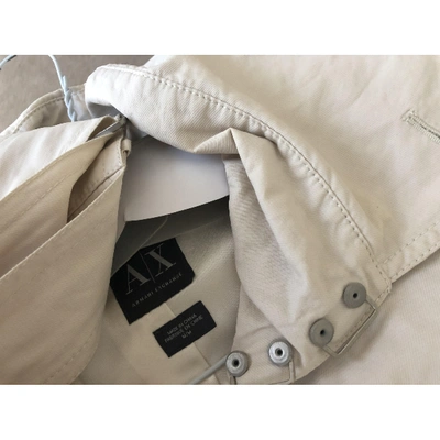 Pre-owned Emporio Armani Trench Coat In Beige