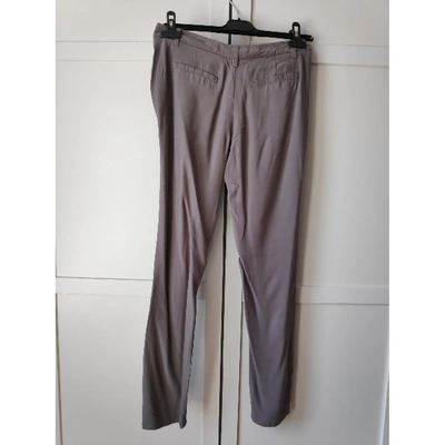 Pre-owned American Vintage Trousers In Grey