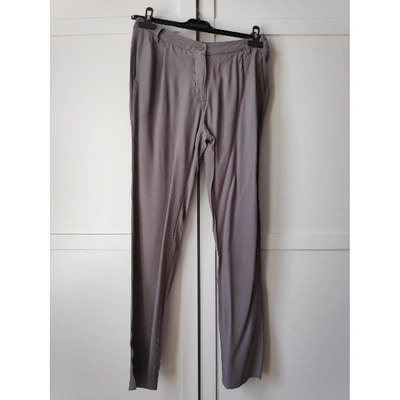 Pre-owned American Vintage Trousers In Grey