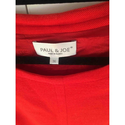Pre-owned Paul & Joe Wool Mini Dress In Red