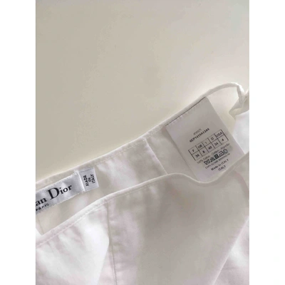 Pre-owned Dior White Cotton Shorts