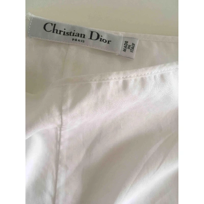 Pre-owned Dior White Cotton Shorts