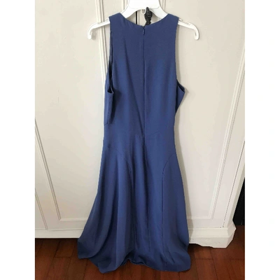 Pre-owned Iris & Ink Mid-length Dress In Blue